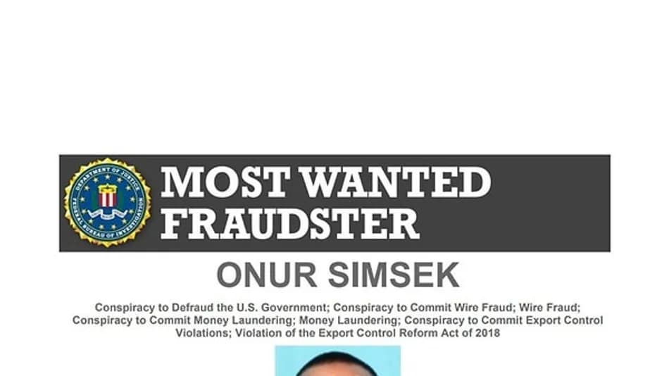 FBI, Türk Vatandaşı Onur Şimşek’i Arananlar Listesine Aldı