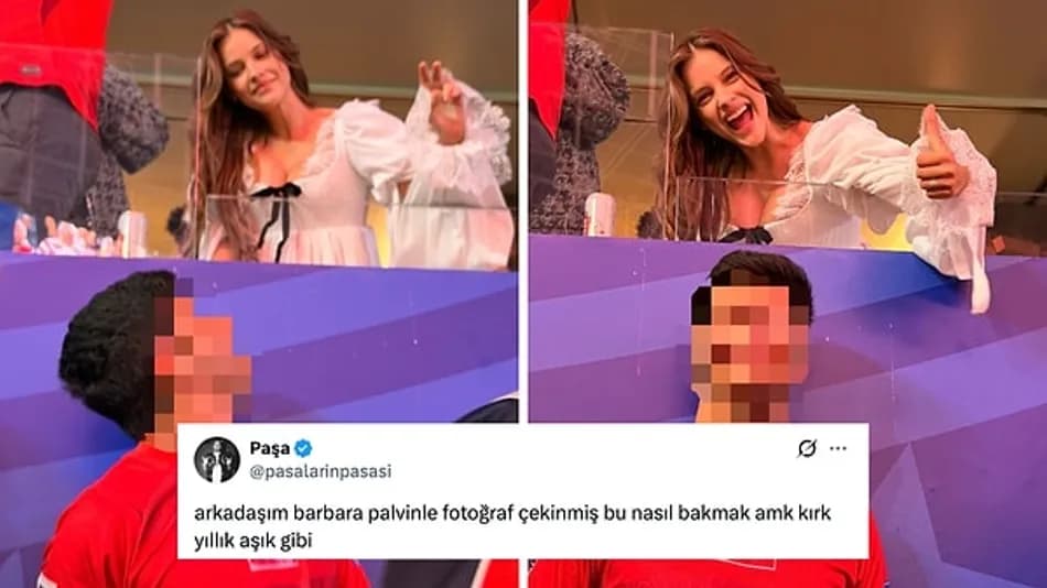 Barbara Palvin ve Türk Taraftarın Fotoğrafı Viral Oldu