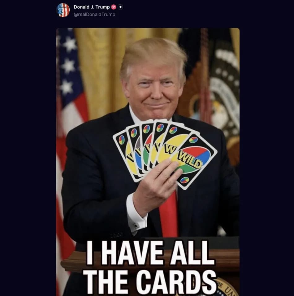 İran'dan Trump'ın UNO Temalı Paylaşımına Yanıt