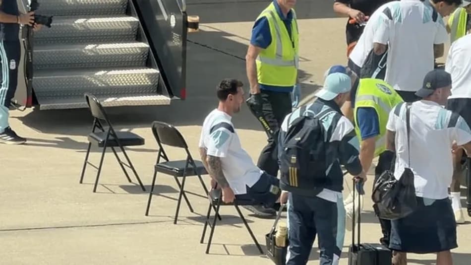 Lionel Messi güvenlik kontrolünde görüntülendi