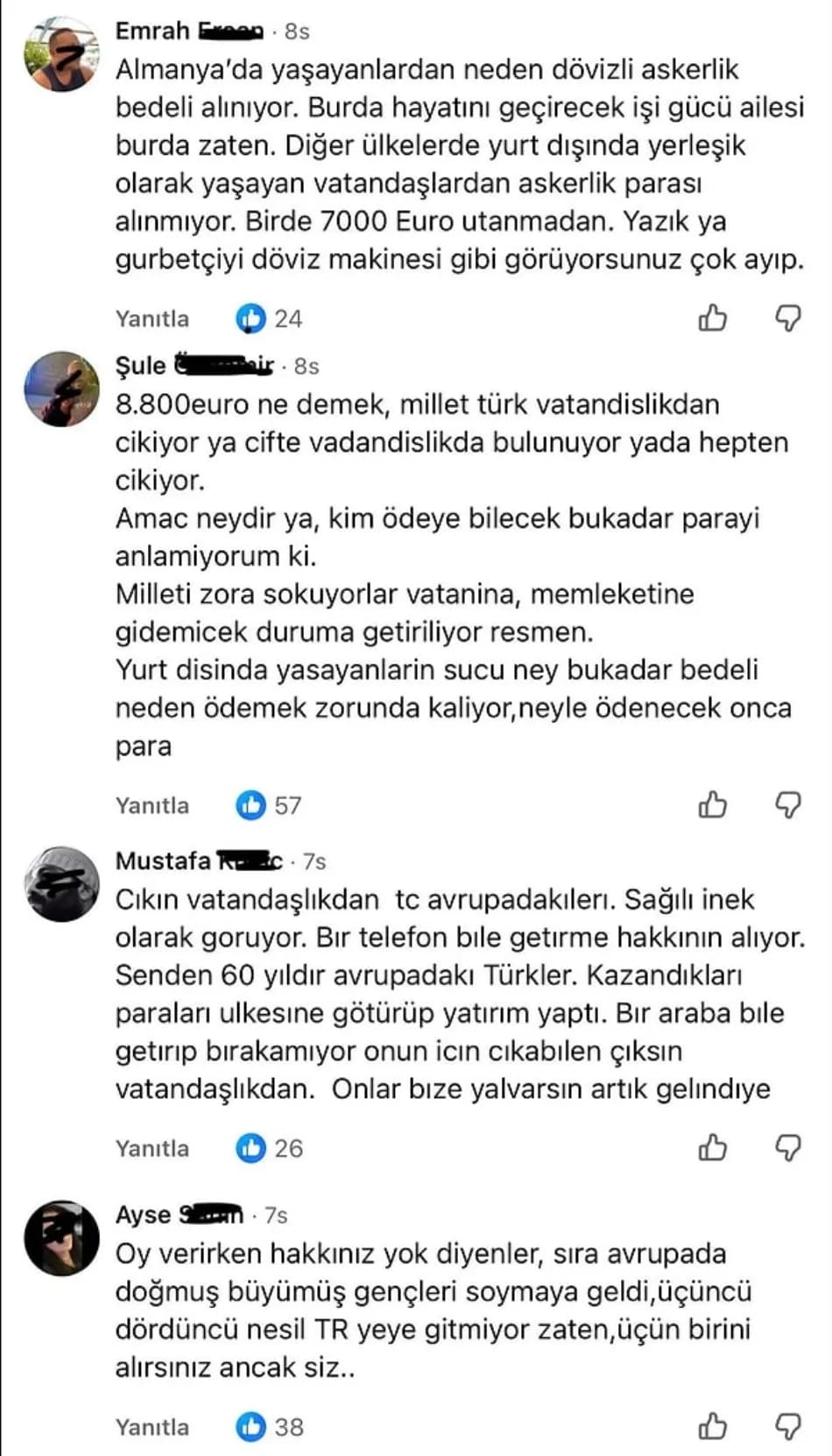 Bedelli askerlik zammı gurbetçilerin tepkisini çekti