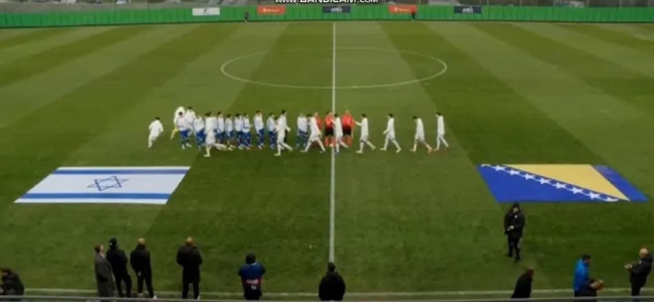 Bosna-Hersek U21 oyuncularından İsrail maçında seremoni protestosu