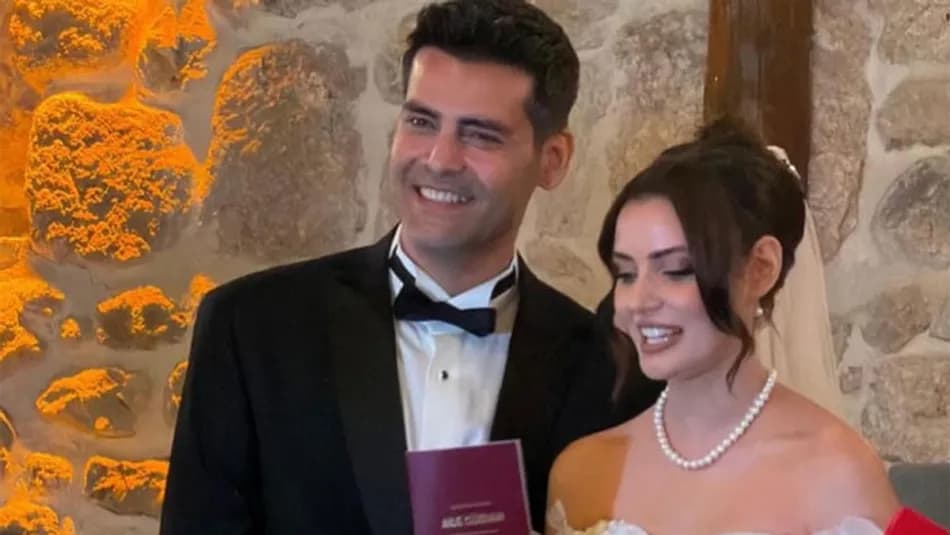 Erkan Meriç ile Yağmur Öztürk evlendi