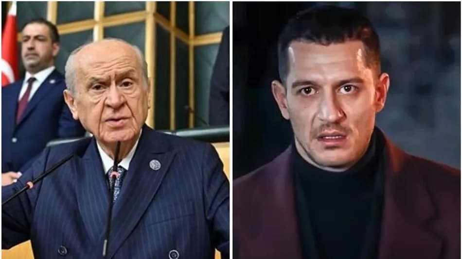 Devlet Bahçeli’nin Yeraltı dizisi ekibine gönderdiği bozkurt tablosu sete ulaştı
