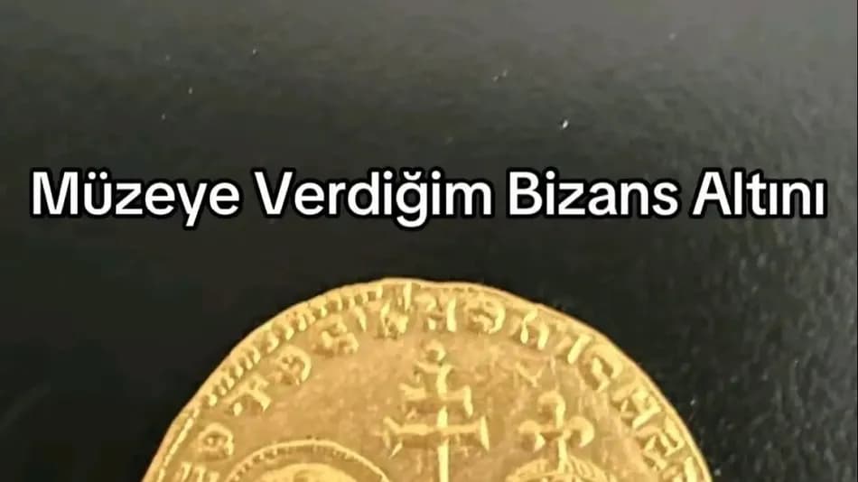 İzmir’de bulduğu Bizans sikkesini müzeye teslim eden vatandaşa 5 bin lira ödendi