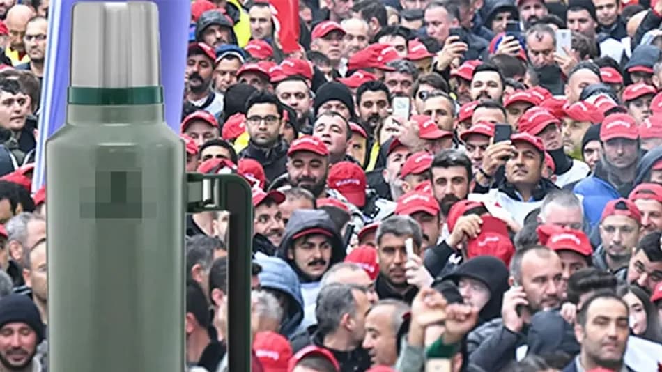 Bir sendika, istifadan vazgeçen üyelere termos verileceğini duyurdu