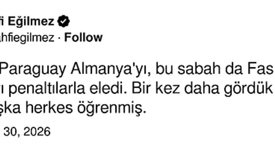 Mahfi Eğilmez’den A Milli Takım’a Dünya Kupası eleştirisi