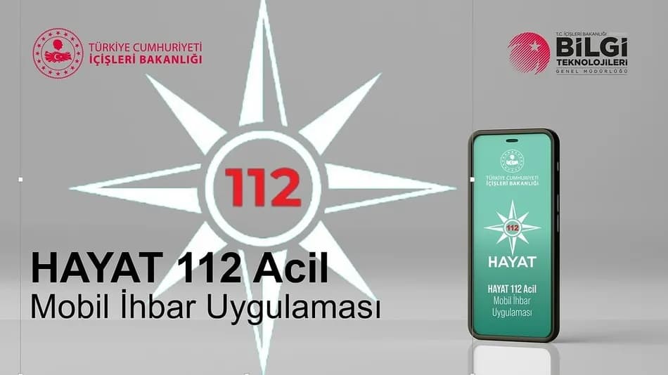İçişleri Bakanlığı'nın 'Hayat 112 Acil' Uygulaması Kullanıma Açıldı