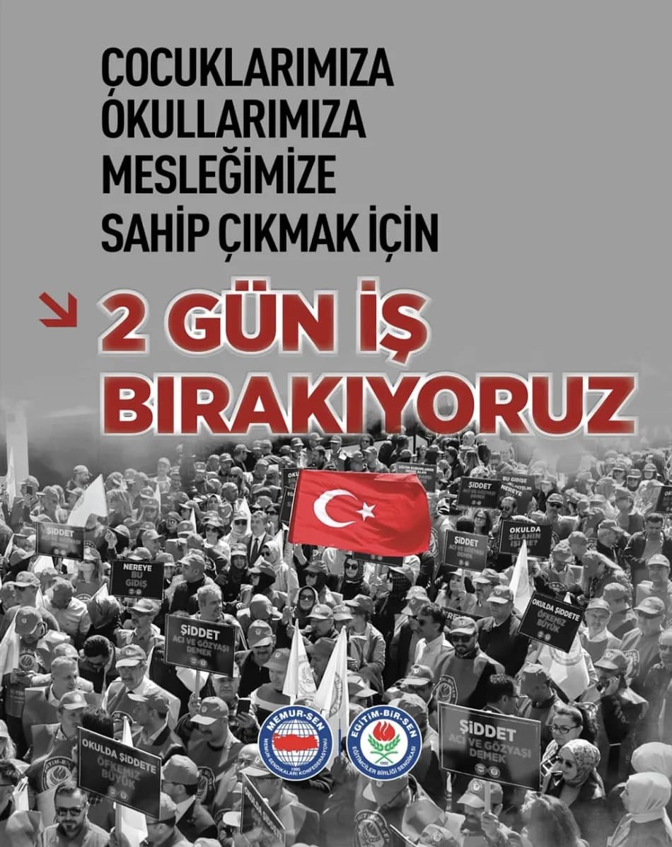 Eğitim-Bir-Sen iş bırakma eylemini 16-17 Nisan'a uzattı