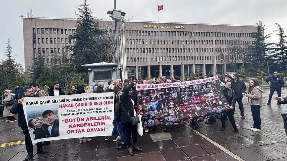 Ankara'da Hakan Çakır'ın öldürülmesi davasında 4 sanığa hapis cezası verildi
