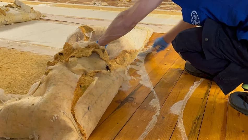 Bursa Ulu Cami’de halılar yenileniyor