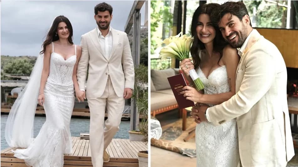 Nesrin Cavadzade, Kadir Taner Uçar ile Bodrum'da evlendi
