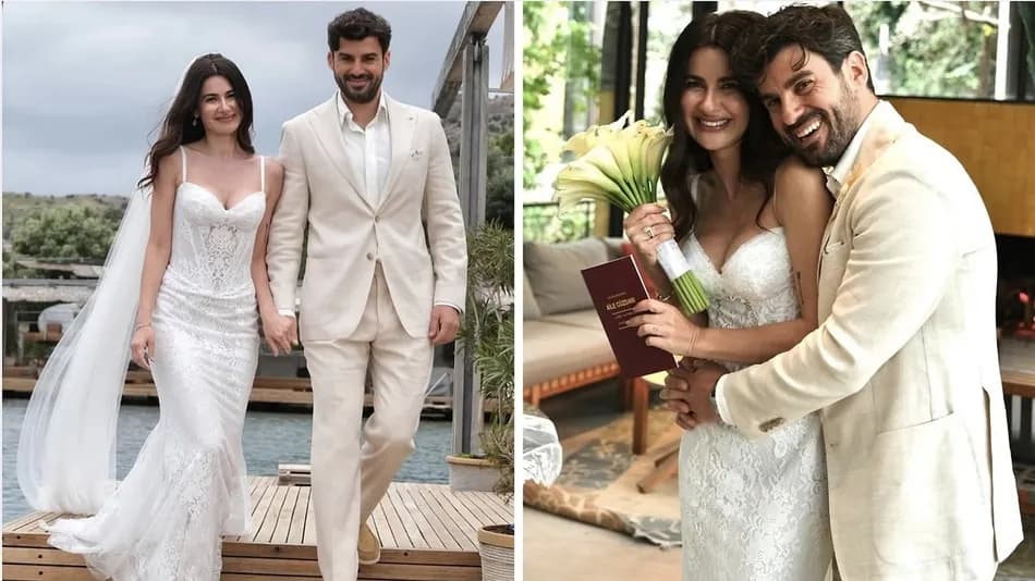 Nesrin Cavadzade, Kadir Taner Uçar ile Bodrum'da evlendi