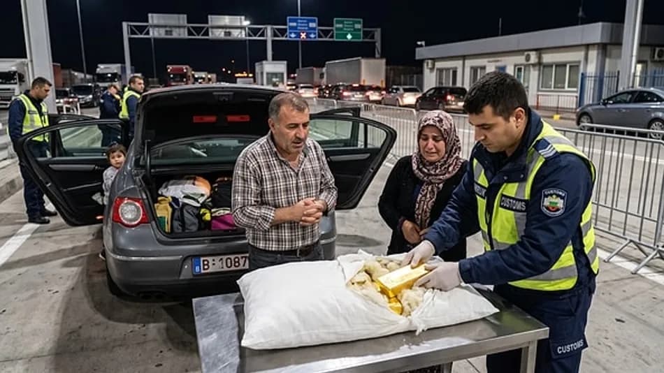 Gurbetçi ailenin yastığından 1 kiloluk külçe altın çıktı