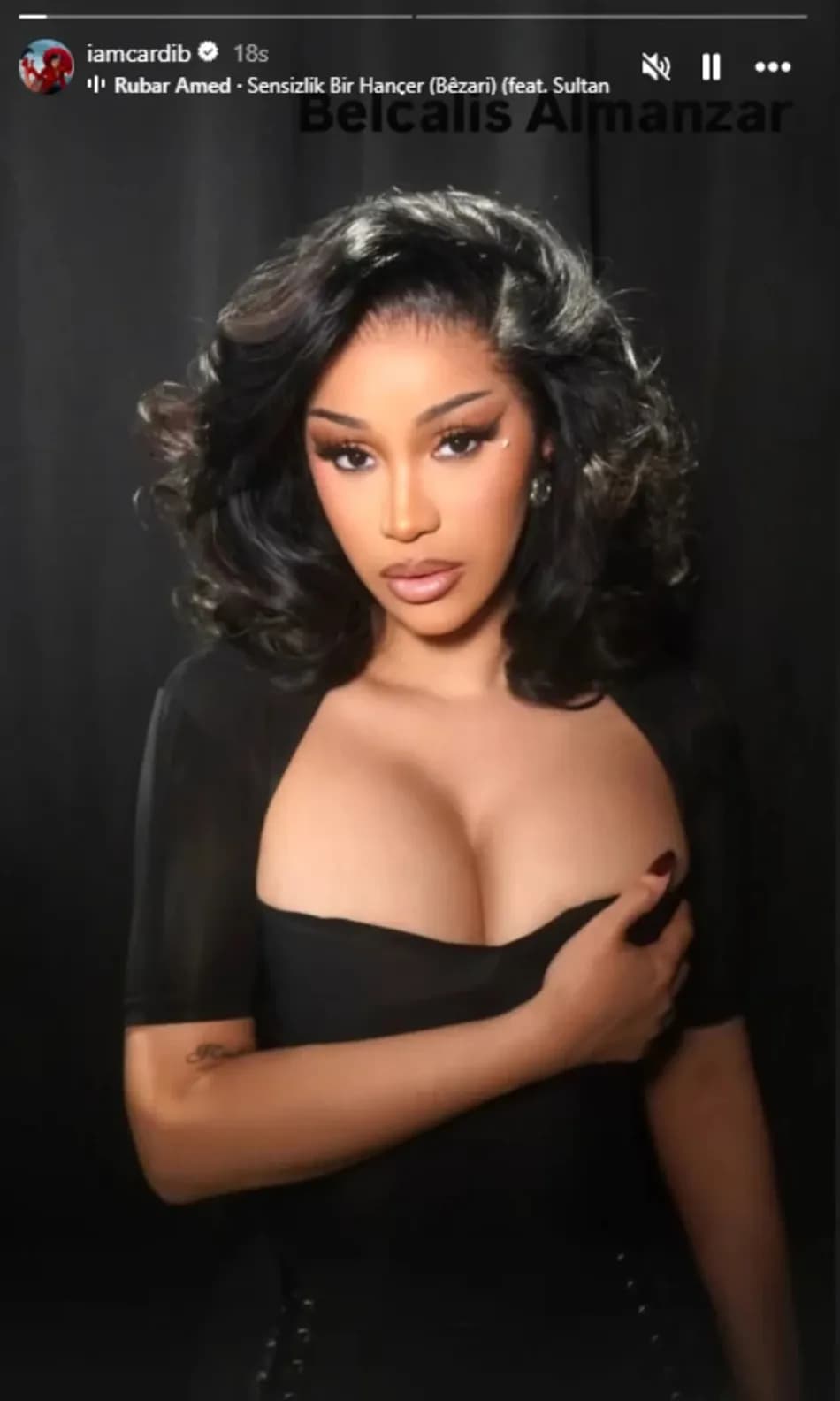 Cardi B, Instagram hesabında Türkçe şarkı paylaşımı yaptı