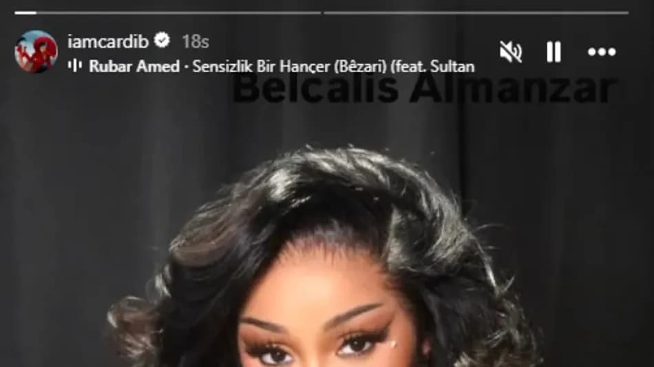 Cardi B, Instagram hesabında Türkçe şarkı paylaşımı yaptı