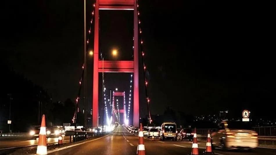 15 Temmuz Şehitler Köprüsü 3 Gece Trafiğe Kapatılacak