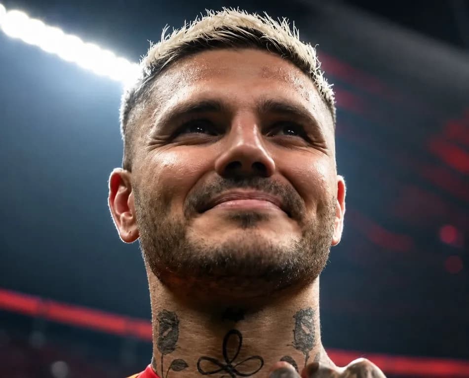 Mauro Icardi, Galatasaray'ın şampiyonluk kutlamalarında gözyaşlarına hakim olamadı
