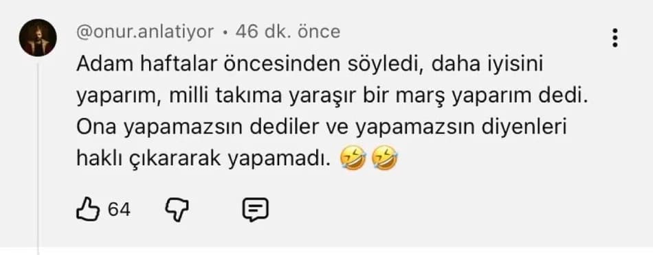 Reynmen, Milli Takım için hazırlanan marşlarla ilgili yorum yaptı