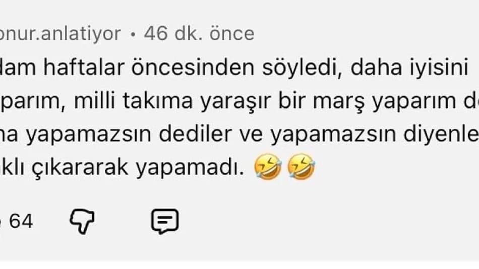 Reynmen, Milli Takım için hazırlanan marşlarla ilgili yorum yaptı