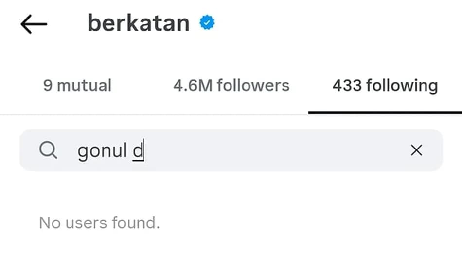 Berk Atan Gönül Dağı hesabını takipten çıktı