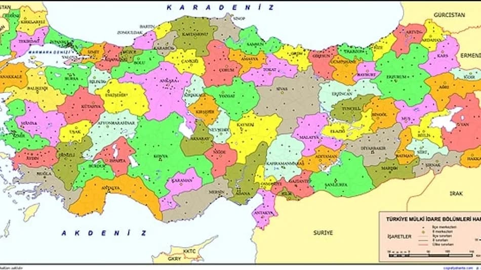 Türkiye’de 44 ilin merkezi batıya kaydı: İstanbul ve Ankara da listede