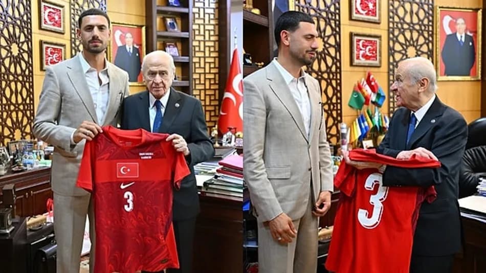 Merih Demiral, Devlet Bahçeli ile fotoğraf paylaştı
