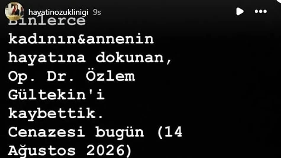 Erhan Çelik’in Eşi Dr. Özlem Gültekin Hayatını Kaybetti
