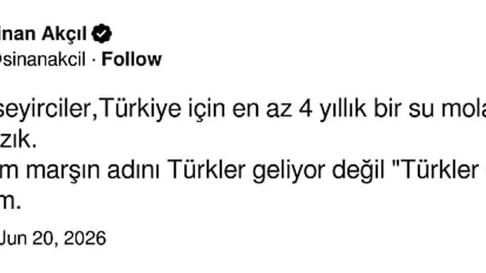 Sinan Akçıl’dan Türkiye’nin Paraguay Yenilgisine Tepki